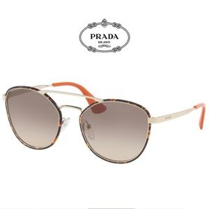 Prada PR 63TS Sunglasses in Havana/Light Brown Gradient ☀️
